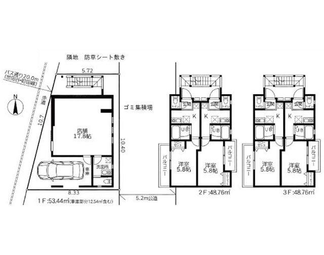 売りアパート 9,999万円 利回り 6.49%